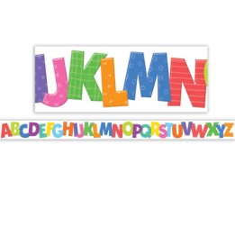 Teacher Created Resources® Colorful Alphabet Die-Cut Border Trim, 35 Feet