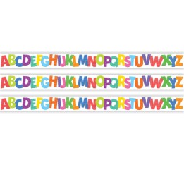 Teacher Created Resources® Colorful Alphabet Die-Cut Border Trim, 35 Feet Per Pack, 3 Packs