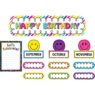 Teacher Created Resources® Brights 4Ever Happy Birthday Mini Bulletin Board Set