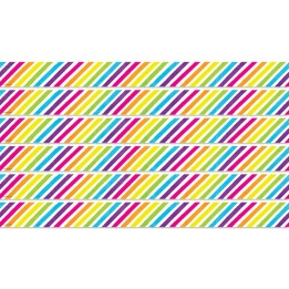 Teacher Created Resources® Brights 4Ever Stripes Straight Border Trim, 35 Feet Per Pack, 6 Packs