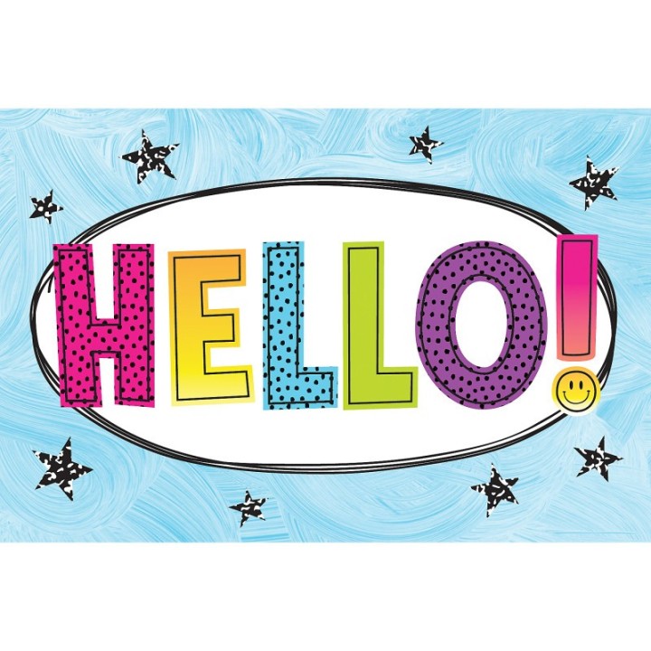 Teacher Created Resources® Brights 4Ever Hello Postcards, Pack of 30