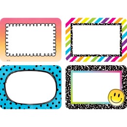 Teacher Created Resources® Brights 4Ever Name Tags / Labels - Multi-Pack, 36 Per Pack, 6 Packs