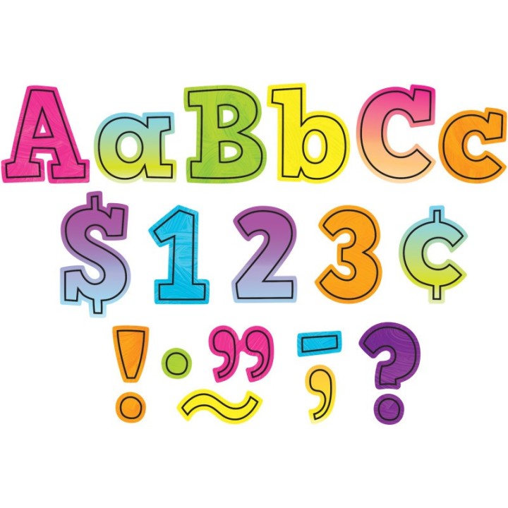 Teacher Created Resources® Brights 4Ever Bold Block 4" Letters Combo Pack, Pack of 230