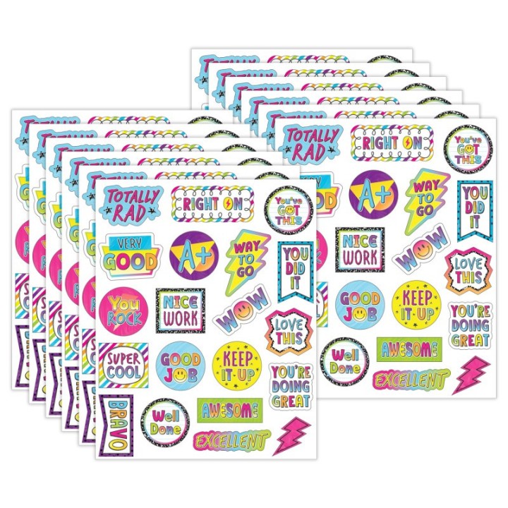 Teacher Created Resources® Brights 4Ever Stickers, 120 Per Pack, 12 Packs