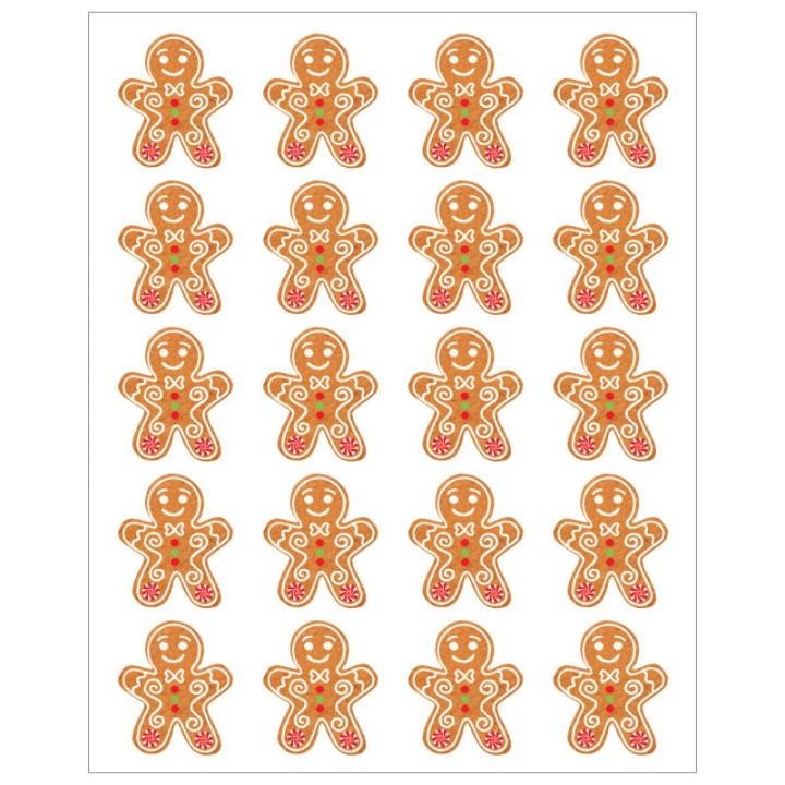 Teacher Created Resources® Gingerbread Cookies Stickers, Pack of 72