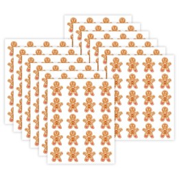 Teacher Created Resources® Gingerbread Cookies Stickers, 72 Per Pack, 12 Packs