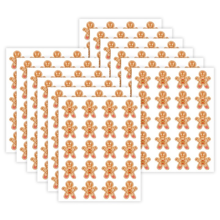 Teacher Created Resources® Gingerbread Cookies Stickers, 72 Per Pack, 12 Packs