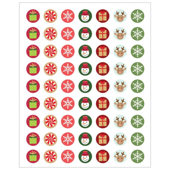 Teacher Created Resources® Winter Holiday Mini Stickers, Pack of 378