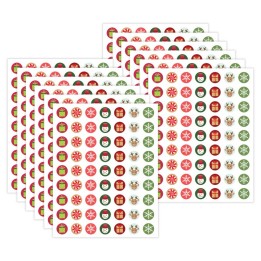 Teacher Created Resources® Winter Holiday Mini Stickers, 378 Per Pack, 12 Packs