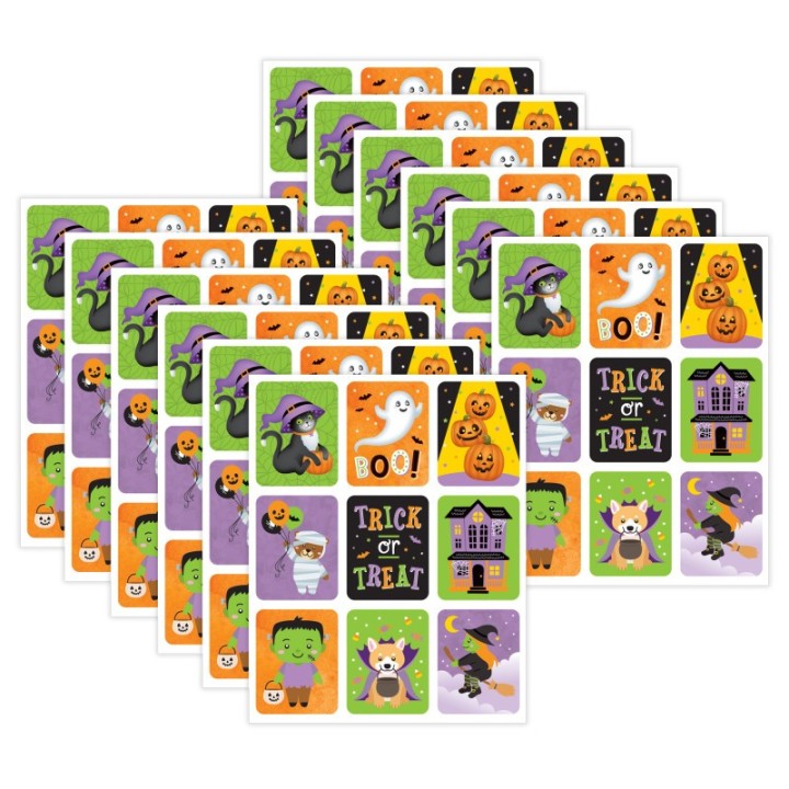Teacher Created Resources® Large Halloween Stickers, 54 Per Pack, 12 Packs