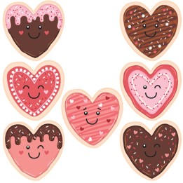 Teacher Created Resources® Frosted Heart Cookies Accents, Pack of 30