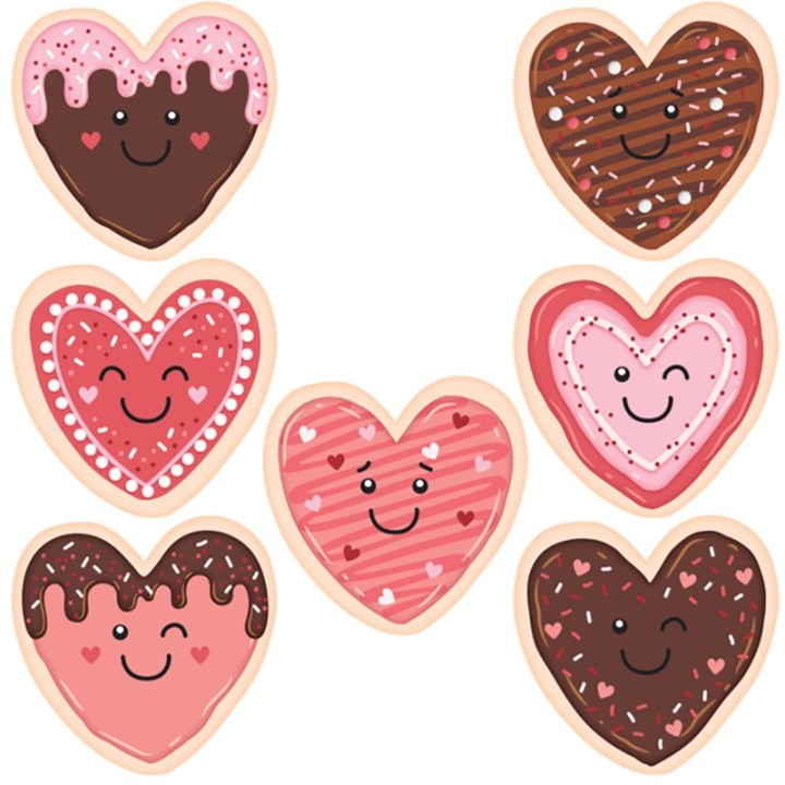 Teacher Created Resources® Frosted Heart Cookies Accents, Pack of 30