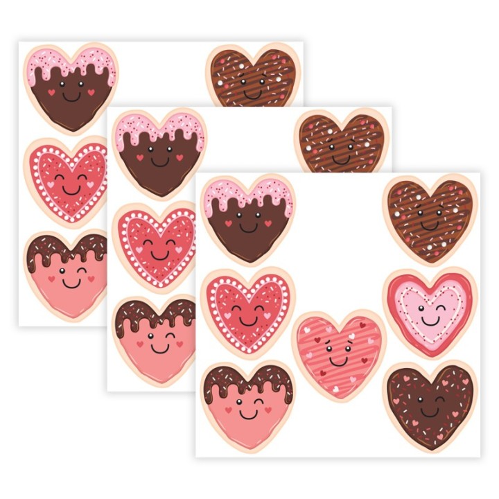 Teacher Created Resources® Frosted Heart Cookies Accents, 30 Per Pack, 3 Packs