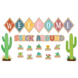 Teacher Created Resources® Happy Cactus Crew Welcome Bulletin Board Set, 48 Pieces