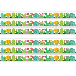 Teacher Created Resources® Happy Cactus Crew Die-Cut Border Trim, 35 Feet Per Pack, 6 Packs