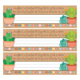 Teacher Created Resources® Happy Cactus Crew Flat Name Plates, 36 Per Pack, 3 Packs