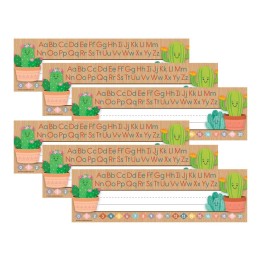 Teacher Created Resources® Happy Cactus Crew Flat Name Plates, 36 Per Pack, 6 Packs