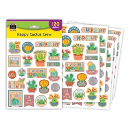 Teacher Created Resources® Happy Cactus Crew Stickers, Pack of 120
