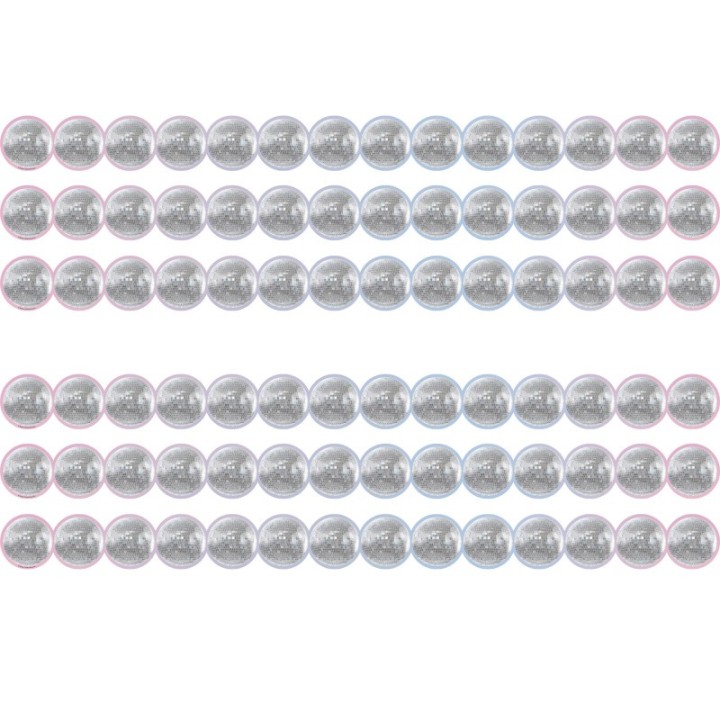 Teacher Created Resources® Disco Balls Die-Cut Border Trim, 35 Feet Per Pack, 6 Packs