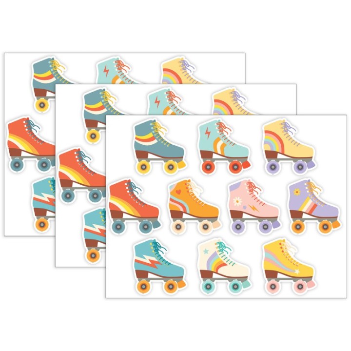 Teacher Created Resources® Roller Disco Skates Accents, 30 Per Pack, 3 Packs