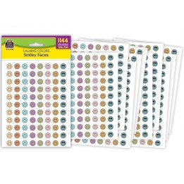Teacher Created Resources® Calming Colors Smiley Faces Mini Stickers Valu-Pak, Pack of 1144