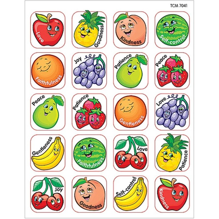 Teacher Created Resources® Fruit of the Spirit Stickers, Pack of 120