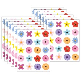 Teacher Created Resources® Wildflowers Stickers, 120 Per Pack, 12 Packs