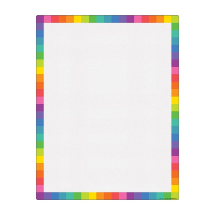 Teacher Created Resources® Colorful Blank Write-On/Wipe-Off Chart, 17" x 22"