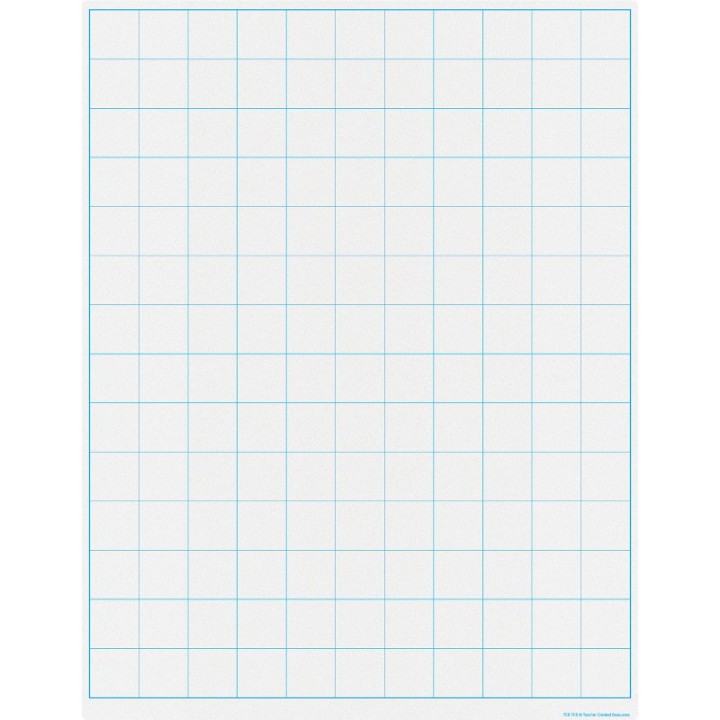 Teacher Created Resources® Graphing Grid 1-1/2 Inch Squares Write-on/Wipe-off Chart