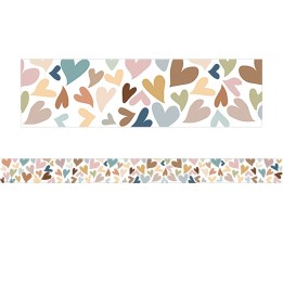Teacher Created Resources® Everyone is Welcome Hearts Straight Border Trim, 35 Feet