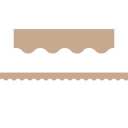 Teacher Created Resources® Light Brown Scalloped Border Trim, 35 Feet