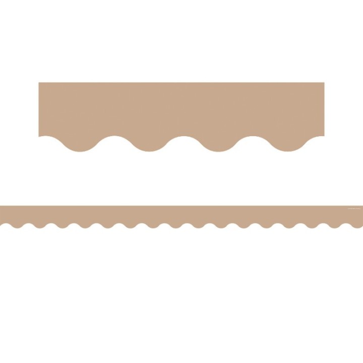 Teacher Created Resources® Light Brown Scalloped Border Trim, 35 Feet