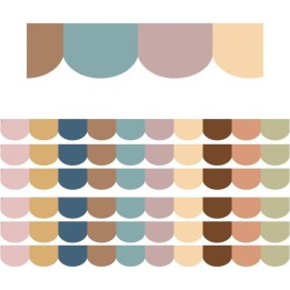 Teacher Created Resources® Everyone is Welcome Scalloped Die-Cut Border Trim, 35 Feet Per Pack, 6 Packs