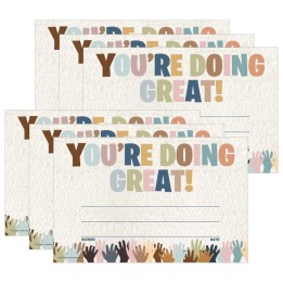 Teacher Created Resources® Everyone is Welcome You're Doing Great! Awards, 30 Per Pack, 6 Packs