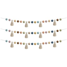 Teacher Created Resources® Everyone is Welcome Pom-Poms and Tassels Garland, Pack of 3