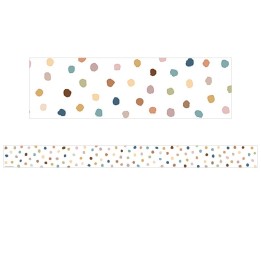 Teacher Created Resources® Everyone is Welcome Painted Dots Straight Border Trim