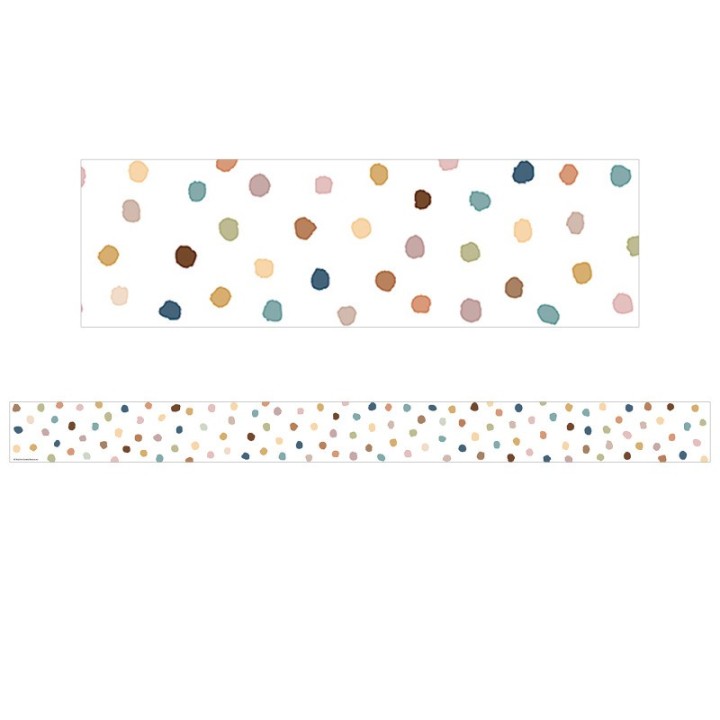 Teacher Created Resources® Everyone is Welcome Painted Dots Straight Border Trim