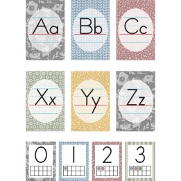 Teacher Created Resources® Classroom Cottage Alphabet Bulletin Board Set, 37 Pieces
