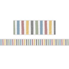Teacher Created Resources® Classroom Cottage Stripes Straight Border Trim, 35 Feet