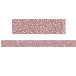 Teacher Created Resources® Classroom Cottage Vintage Rose Dots Straight Border Trim, 35 Feet