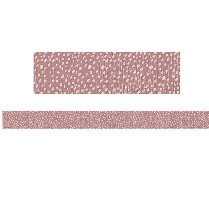 Teacher Created Resources® Classroom Cottage Vintage Rose Dots Straight Border Trim, 35 Feet