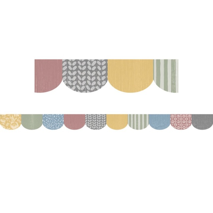 Teacher Created Resources® Classroom Cottage Scalloped Die-Cut Border Trim, 35 Feet