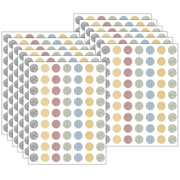 Teacher Created Resources® Classroom Cottage Mini Stickers, 378 Per Pack, 12 Packs