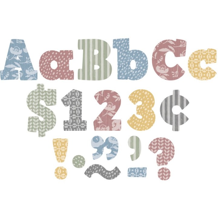 Teacher Created Resources® Classroom Cottage 4" Bold Block Letters Combo Pack, 230 Pieces