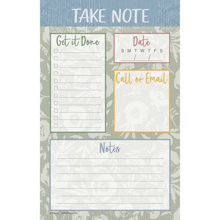 Teacher Created Resources® Classroom Cottage Notepad, 50 Sheets