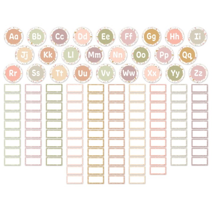 Teacher Created Resources® Terrazzo Tones Word Wall Bulletin Board Set, 125 Pieces