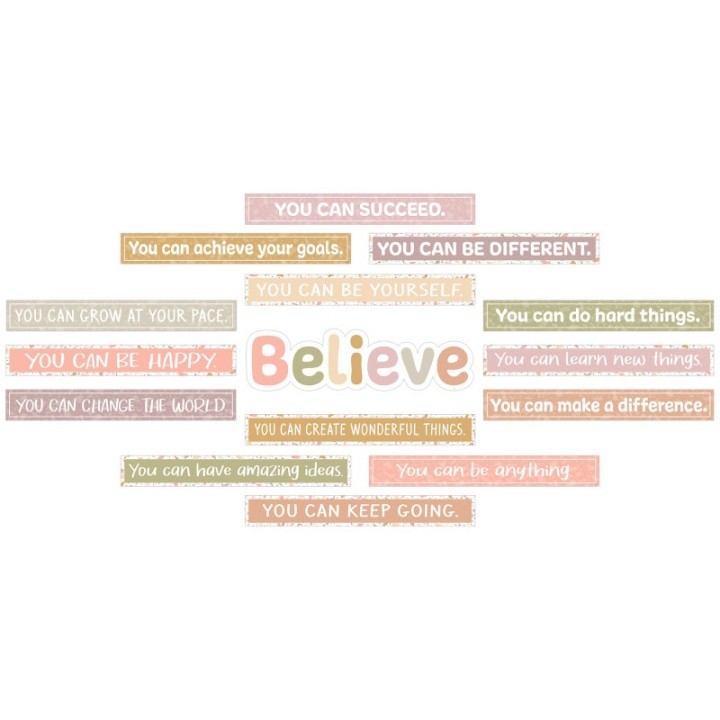 Teacher Created Resources® Terrazzo Tones Believe You Can Mini Bulletin Board Set, 15 Pieces
