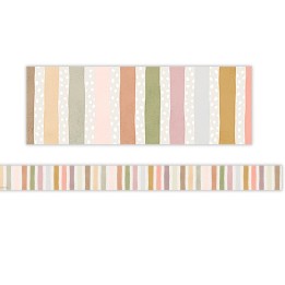 Teacher Created Resources® Terrazzo Tones Stripes Straight Border Trim, 35 Feet