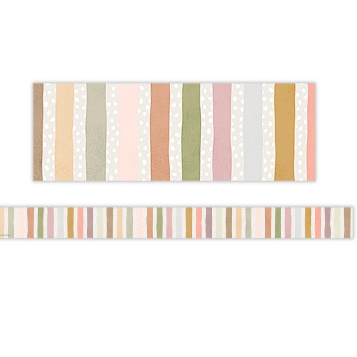 Teacher Created Resources® Terrazzo Tones Stripes Straight Border Trim, 35 Feet