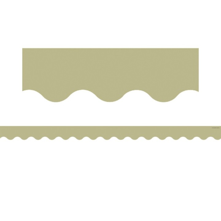 Teacher Created Resources® Olive Green Scalloped Border Trim, 35 Feet